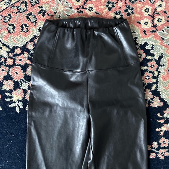 Aritzia Vegan Leather Flare Pant - Picture 7 of 11